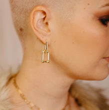 HEAVY METAL COLLECTION - Chain Link Earrings in Gold