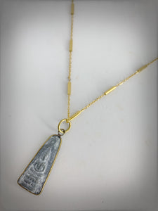 RITUAL COLLECTION - Oblong Buddha Amulet on Gold Chain