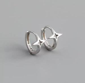 HEAVY METAL COLLECTION - Northstar Earrings in Silver - HM100S