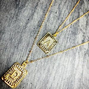 A-Z Initial Necklace in Gold