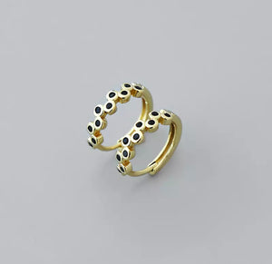 HEAVY METAL COLLECTION - Dot Earrings in Gold - HM103G