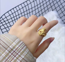 Melted Ring in Gold - Adjustable