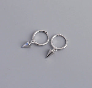 HEAVY METAL COLLECTION - Small Spike Earrings in Silver
