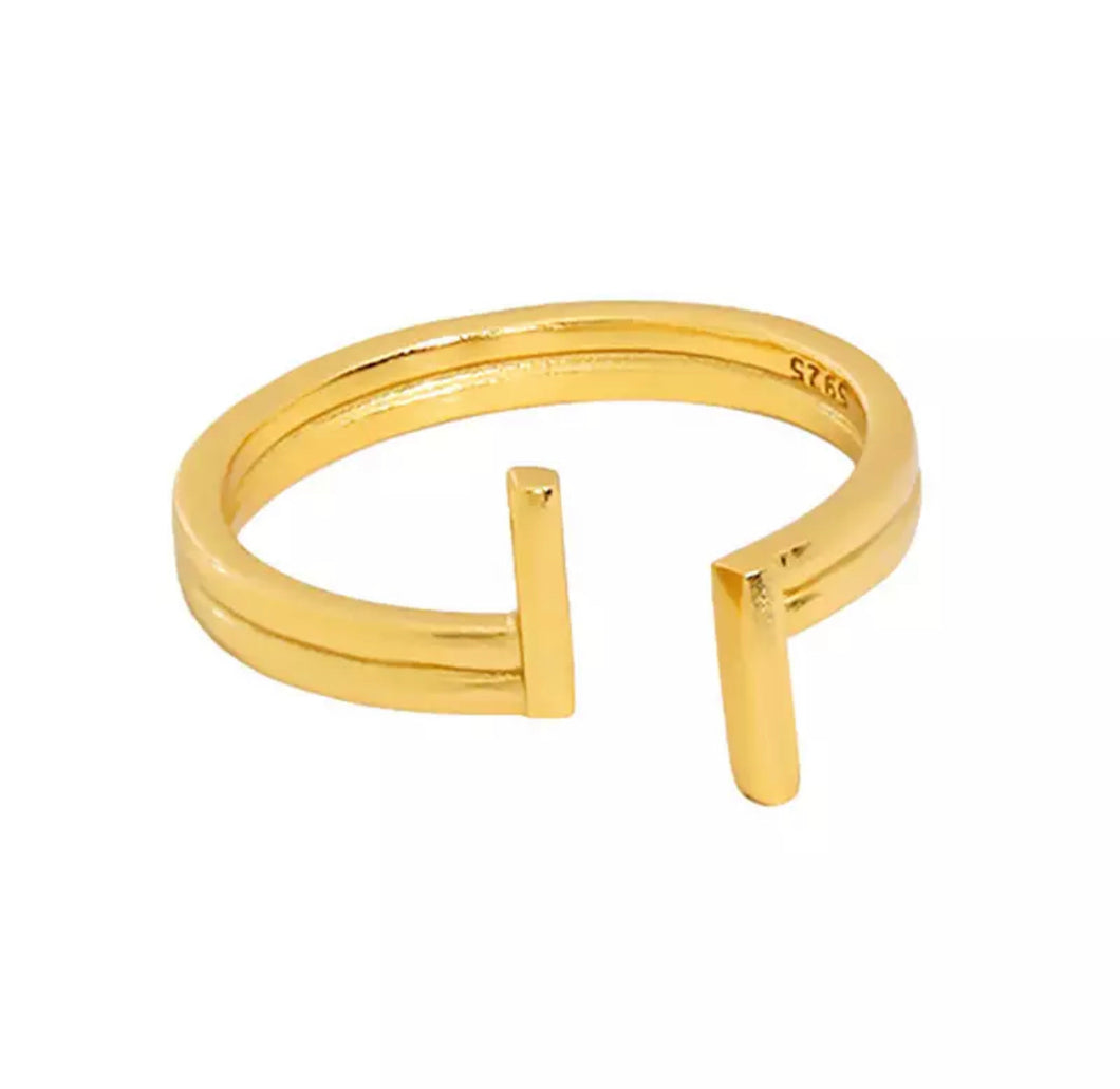 HEAVY METAL COLLECTION - Split Ring in Gold - HM080G
