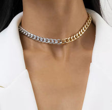 HEAVY METAL Cuban Chain Necklace in Gold/Silver - HM058