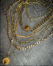 HEAVY METAL Gold Lock Necklace - HM057