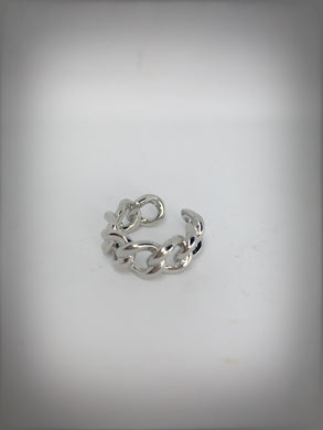 HEAVY METAL COLLECTION - Chained Up 92.5 Silver Ring - HM037S
