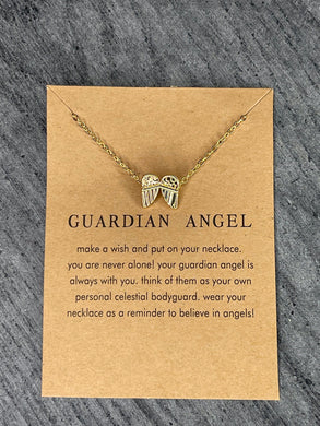 CHARMED COLLECTION - Guardian Angel Necklace in Gold