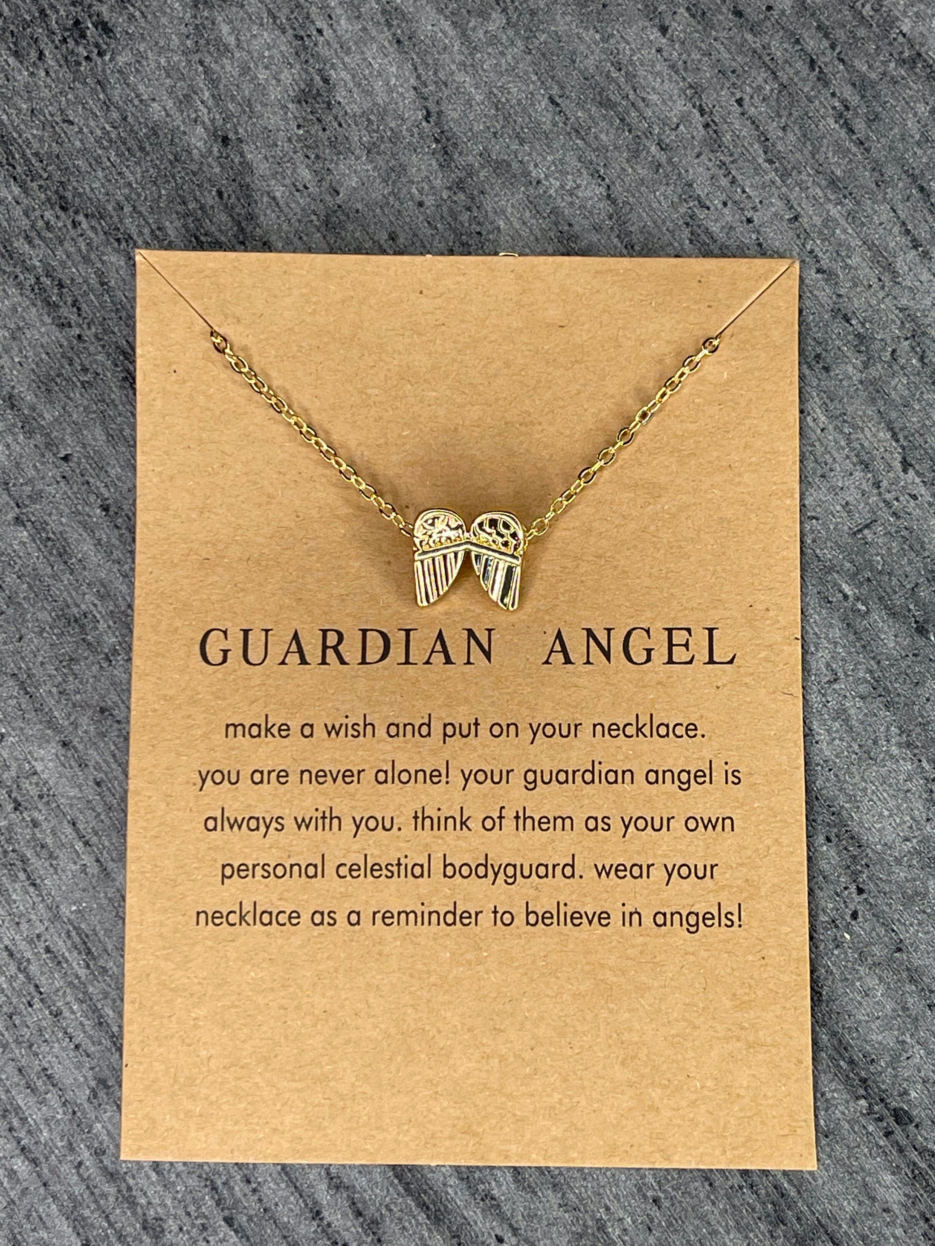 Good Charma Gold Vermeil Guardian Angel Charm Necklace
