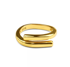HEAVY METAL COLLECTION - Double Wrap Ring in Gold - HM078G