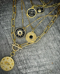 ENLIGHT Elements Toggle Necklace in Gold - EC043