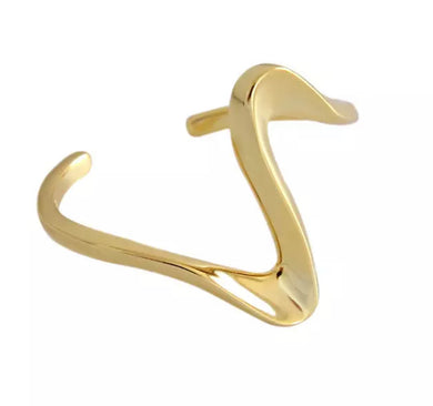 HEAVY METAL COLLECTION - 24k Gold Wave Ring - HM063G