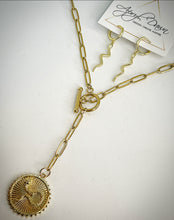 ENLIGHT Snake Drop Necklace in Gold - EC003